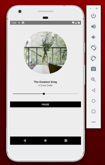 Music player using react-native-track-player