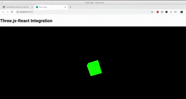 threejs working in real-dom