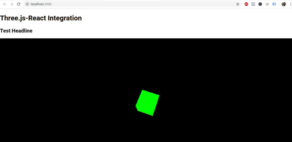three.js working in real dom instead of react-dom
